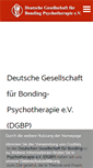 Mobile Screenshot of bonding-psychotherapie.de