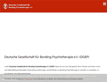 Tablet Screenshot of bonding-psychotherapie.de
